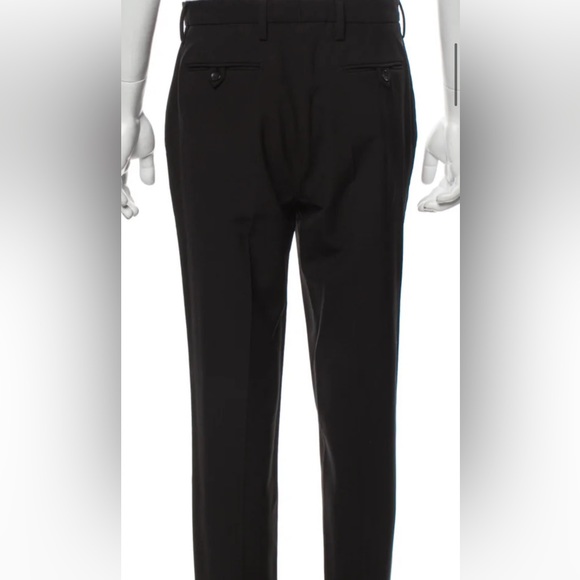 Coach Dress Wool Suit Pants Black Unhemmed - Picture 6 of 8
